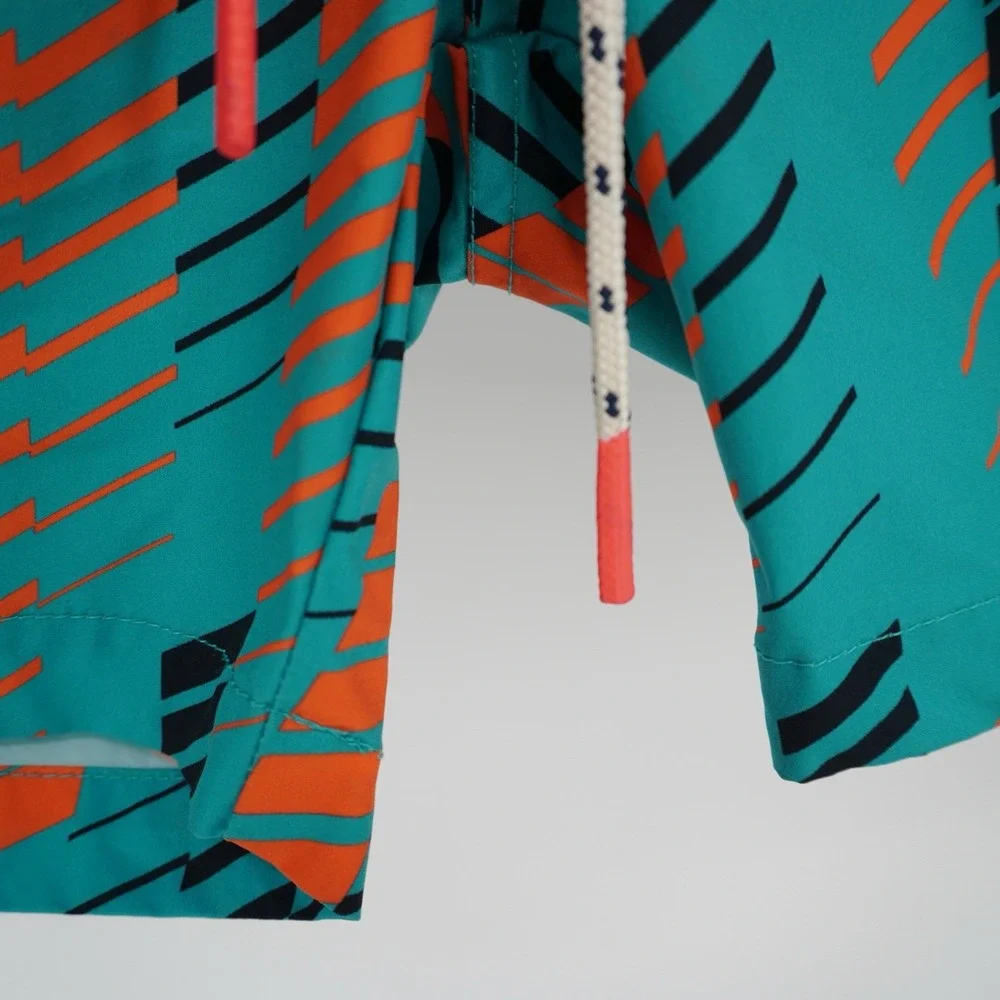Psycho Bunny‎ Mens Swim Trunks Miami Teal Small All Over Print